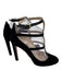 Jimmy Choo Shoe Size 38 Black Suede & Patent Leather Round Toe T Strap Pumps Black / 38