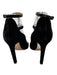 Jimmy Choo Shoe Size 38 Black Suede & Patent Leather Round Toe T Strap Pumps Black / 38