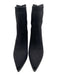Cosy Island Shoe Size 6 Black Leather Elastane Ankle Heel Back Zip Booties Black / 6