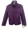 Burberry Size Est S Purple Missing Fabric Tag Quilted Zip Front Pocketed Jacket Purple / Est S