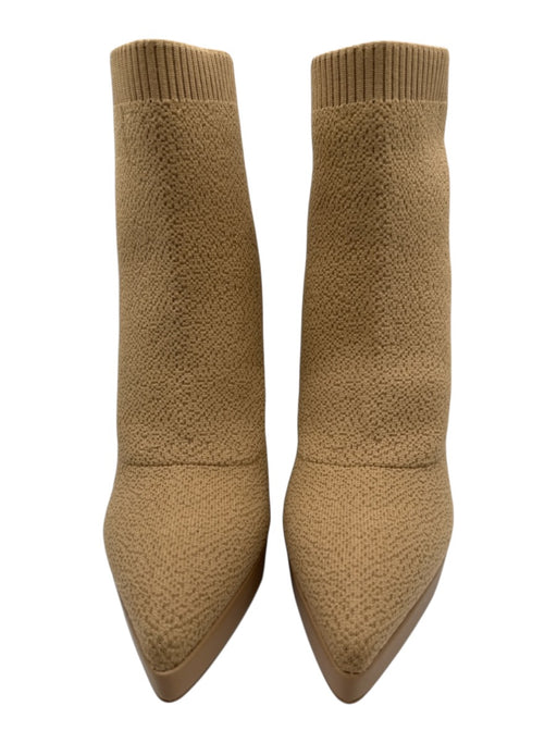 Cosy Island Shoe Size 9 Beige textile upper Stretch Knit Sock Platform Boots Beige / 9