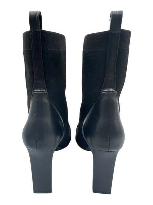 Cosy Island Shoe Size 9 Black Leather & Textile Upper Strap Detail Sock Boots Black / 9