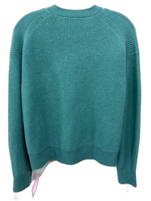 Skull Cashmere Size S Teal Blue Cashmere Ribbed Shoulder Cut Out Cardigan Teal Blue / S