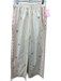 Amable Size S Beige, Pink, Orange Rayon Blend Embroidered Floral Pants Beige, Pink, Orange / S