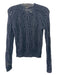 Ulla Johnson Size S Black Cotton Blend Open Knit Long Sleeve Sweater Black / S