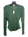 Ulla Johnson Size S Green Cotton Pullover Knit Curved Hem keyhole front Top Green / S