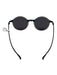 Swissflex Gray & Black Acetate Matte Round Dark tint Sunglasses Gray & Black