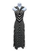 Zimmerman Size 0 Black & White Viscose Blend Sleeveless Striped Maxi Dress Black & White / 0