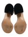 Gianvito Rossi Shoe Size 35 Black Suede Upper Solid Ankle Strap Sandals Black / 35