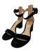 Gianvito Rossi Shoe Size 35 Black Suede Upper Solid Ankle Strap Sandals Black / 35