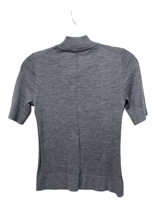 Derek Lam 10 Crosby Size XS Gray Cashmere Heathered Short Sleeve Sweater Gray / XS