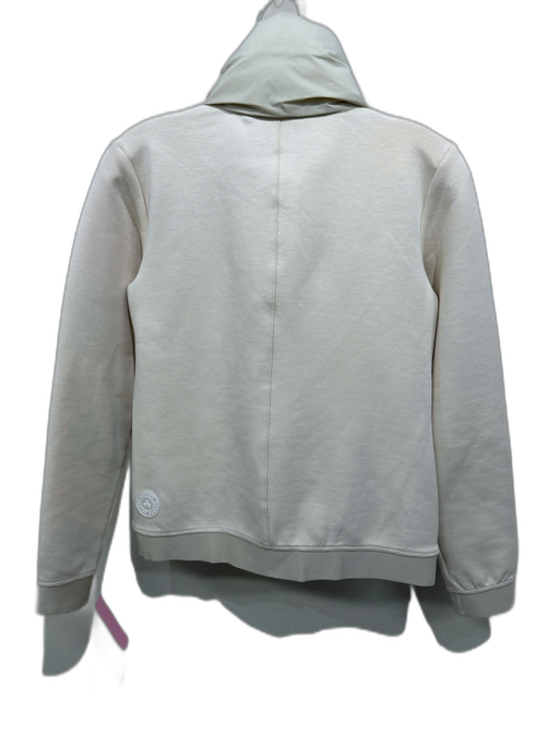 Aether Size XS Beige Cotton Blend puffer collar Long Sleeve Henley Top Beige / XS