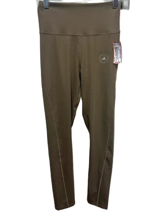 Adidas X Stella McCartney Size XS Taupe Beige Polyester Blend Logo Leggings Taupe Beige / XS