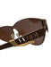 Fendi Taupe Beige Metal Cut Out Monogram Cat Eye Sunglasses Taupe Beige