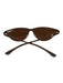 Fendi Taupe Beige Metal Cut Out Monogram Cat Eye Sunglasses Taupe Beige
