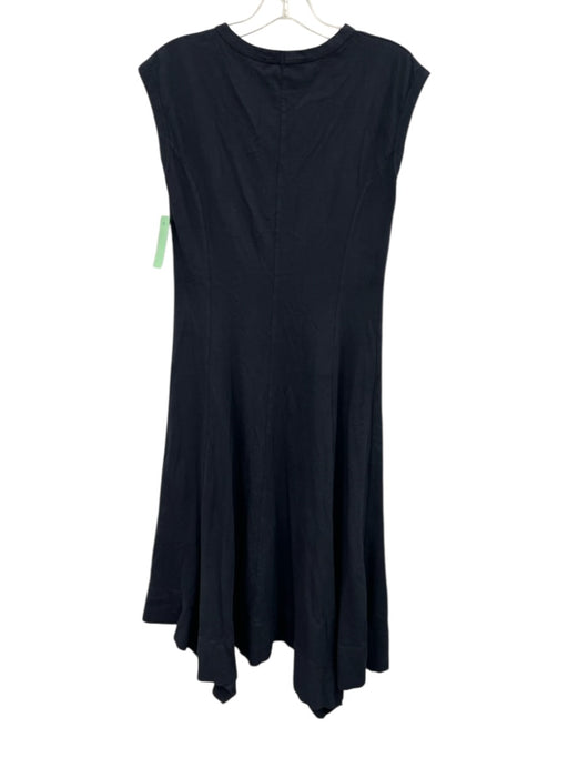 Hache Size 38 Black Cotton Maxi Cap Sleeve T Shirt Dress Dress Black / 38
