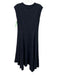 Hache Size 38 Black Cotton Maxi Cap Sleeve T Shirt Dress Dress Black / 38