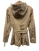 Rain Couture Amsterdam Size XS Beige Polyester Long Sleeve Zip Up Pockets Jacket Beige / XS