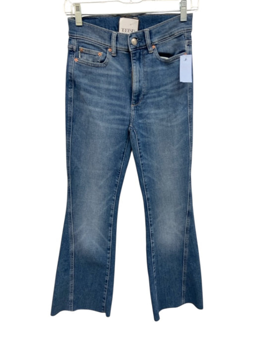 DL1961 Size 24 Light Wash Cotton High Rise Zip Fly Flare Hem Jeans Light Wash / 24