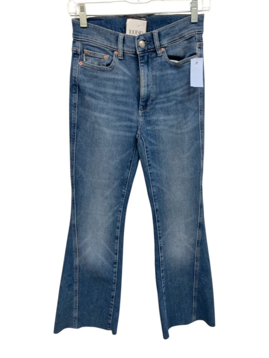 DL1961 Size 24 Light Wash Cotton High Rise Zip Fly Flare Hem Jeans Light Wash / 24