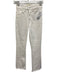 Mother Size 24 White Cotton Flare Fringe High Rise Jeans White / 24