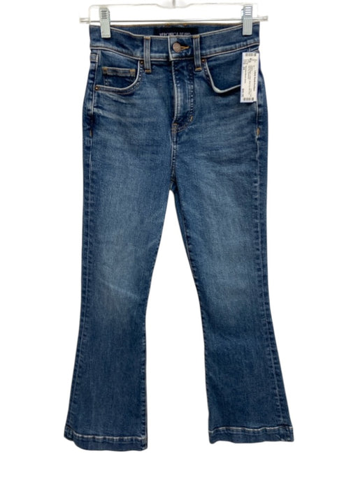 Veronica Beard Jeans Size 24 Dark Wash Cotton Boot Cut Mid Rise Zip Fly Jeans Dark Wash / 24