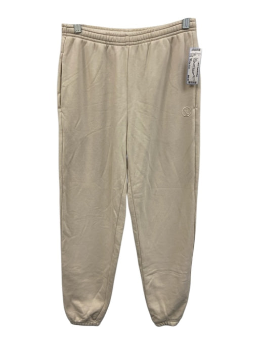 Vuori Size White Fox Off White Cotton Blend Elastic Waist Athletic Cinched Pants Off White / White Fox