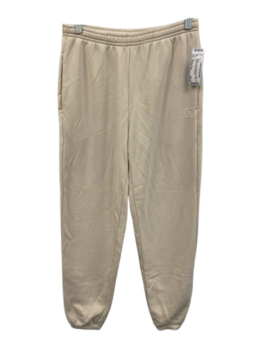 Vuori Size White Fox Off White Cotton Blend Elastic Waist Athletic Cinched Pants Off White / White Fox