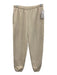 Vuori Size White Fox Off White Cotton Blend Elastic Waist Athletic Cinched Pants Off White / White Fox