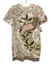 Tory Burch Size XXS White, Black, Multi Cotton Short Sleeve All Over Print Dress White, Black, Multi / XXS
