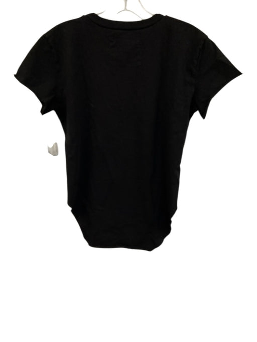 Frank & Eileen Size XS Black Cotton Short Sleeve Cut Outs Top Black / XS