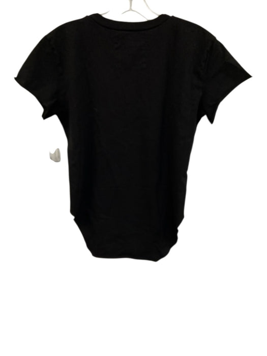 Frank & Eileen Size XS Black Cotton Short Sleeve Cut Outs Top Black / XS