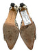 Manolo Blahnik Shoe Size 36 Beige, Black, Multi Leather Pointed Toe Sandals Beige, Black, Multi / 36