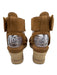 Ugg Shoe Size 6.5 Brown & Tan Leather Espadrille Open Toe Wedge Sandals Brown & Tan / 6.5