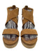 Ugg Shoe Size 6.5 Brown & Tan Leather Espadrille Open Toe Wedge Sandals Brown & Tan / 6.5