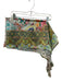 No Brand White & Multi All Over Print Tassels scarf White & Multi / One Size