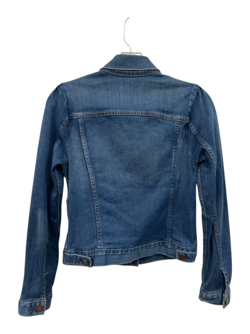 Goop Size XS Medium Wash Cotton Long Sleeve Button Front Denim Jacket Medium Wash / XS