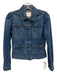 Goop Size XS Medium Wash Cotton Long Sleeve Button Front Denim Jacket Medium Wash / XS