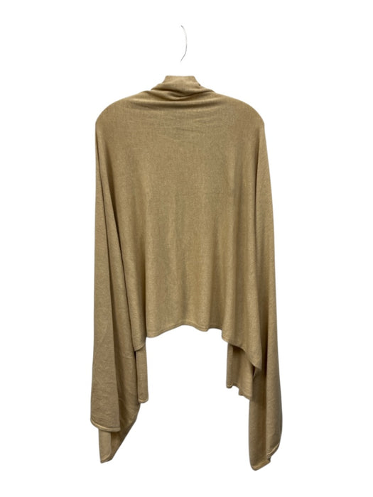Lilly Pulitzer Gold Viscose Blend Metallic Thread Stretch Drape Shawl Gold / One Size