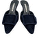 Manolo Blahnik Shoe Size 35.5 Navy Leather Suede Pointed Toe Buckle Pumps Navy / 35.5