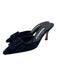 Manolo Blahnik Shoe Size 35.5 Navy Leather Suede Pointed Toe Buckle Pumps Navy / 35.5