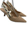 Christian Dior Shoe Size 35 Beige Textile Suede Pointed Toe Sling back Pumps Beige / 35