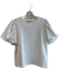 Walter Baker Size Medium White Polyester Blend Crew Neck Short Puff Sleeve Top White / Medium