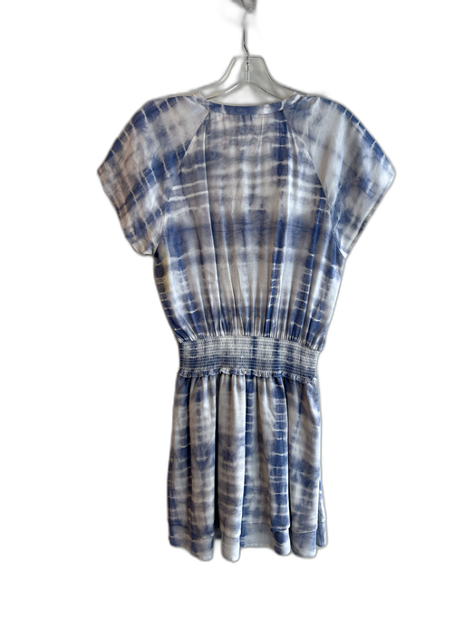 Rails Size Small Blue & White Viscose Tye Dye Drop Shoulder V Neck Dress Blue & White / Small