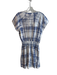 Rails Size Small Blue & White Viscose Tye Dye Drop Shoulder V Neck Dress Blue & White / Small