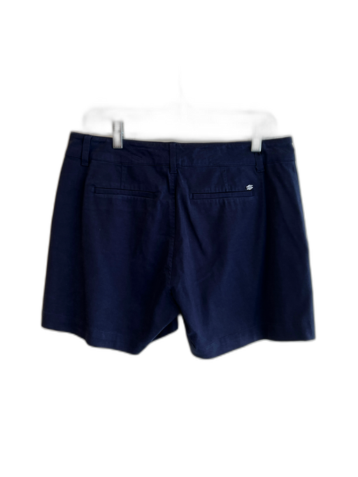 Ecru Size 6 Navy Tencel Blend Pockets Zip Fly All Over Print Shorts Navy / 6