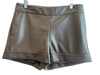 Marie Oliver Size 8 Brown Polyester Side Zip Pockets Flat Front Shorts Brown / 8