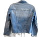 L'agence Size S/P Light Denim Cotton Pocket Raw Hem Jean Jacket Jacket Light Denim / S/P