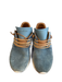 Esse Ut Esse Shoe Size 37 Blue Suede Laces Fringe Almond Toe Slip On Shoes Blue / 37