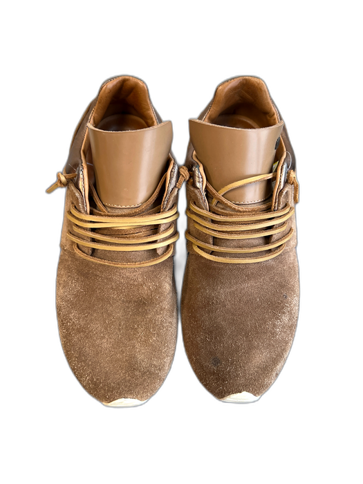 Esse Ut Esse Shoe Size 37 Brown Suede Laces Fringe Almond Toe Slip On Shoes Brown / 37
